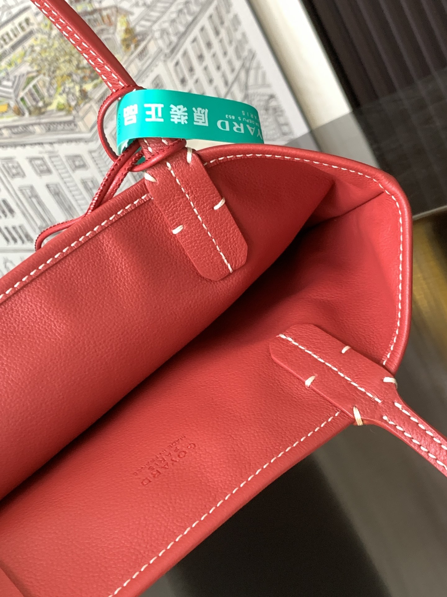 Anjou Mini Reversible Tote Bag In Red